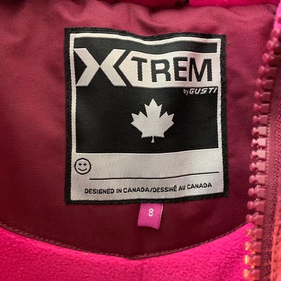 Little Girls Winter Coat by XTrem by Gusti Faux-Fur Hooded Parka Sz 8 NWT - Picture 7 of 10